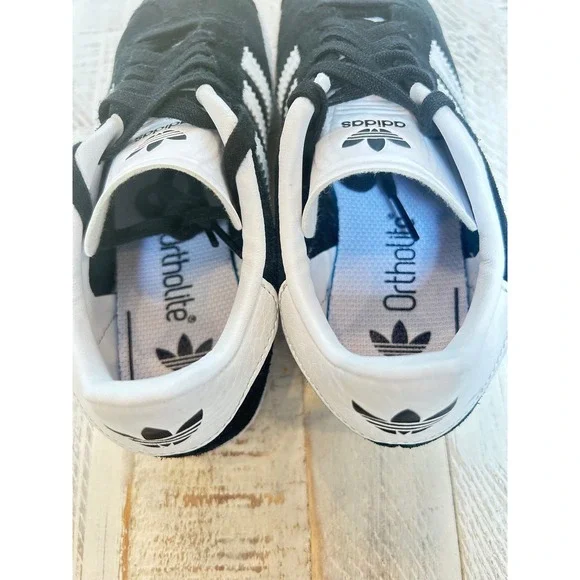 Adidas Gazelle Kids Sneakers Black White Suede Low Top Shoes BB2507 Size 13K - Picture 6 of 10